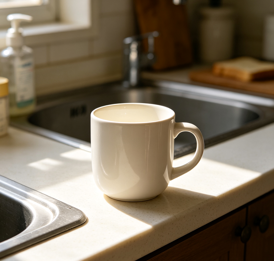 Everyday Ceramic Beverage Mug with Wide Handle